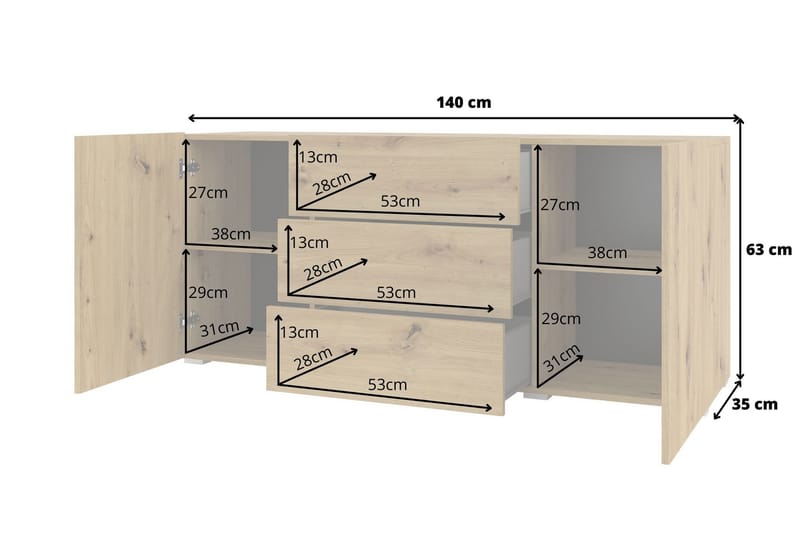 ARMADE Förvaringskista 140 cm Brun - Möbler - Sovrum - Förvaring sovrum - Sängkista