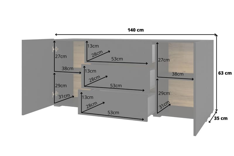 ARMADE Förvaringskista 140 cm Svart - Möbler - Sovrum - Förvaring sovrum - Sängkista