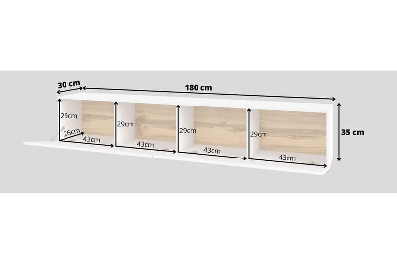 ARMADE Förvaringskista 180 cm Vit - Möbler - Sovrum - Förvaring sovrum - Sängkista