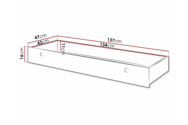 Rathmore Sängkista 137 cm Vit - Möbler - Sovrum - Förvaring sovrum - Sängkista