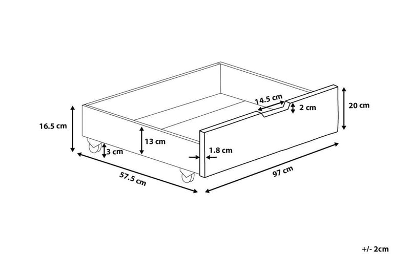 RUMILLY Låda 97|58 cm - Möbler - Sovrum - Förvaring sovrum - Sänglåda