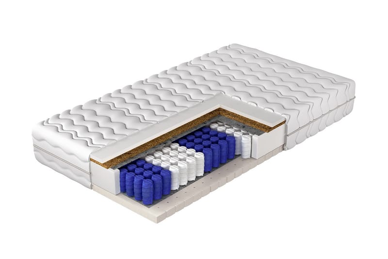 Acworth Resårmadrass 120x200 cm - Vit - Möbler - Sovrum - Madrasser - Resårmadrass & resårbotten