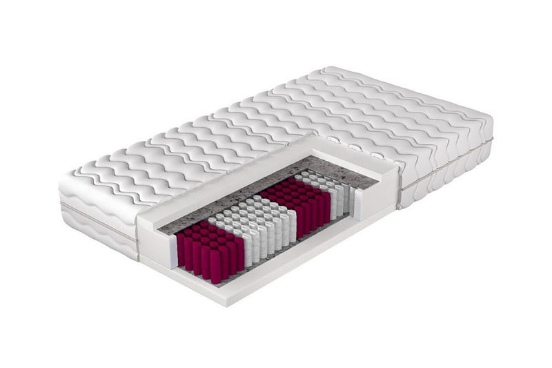 Arigna Resårmadrass 100x200 cm Vit - Möbler - Sovrum - Madrasser - Resårmadrass & resårbotten