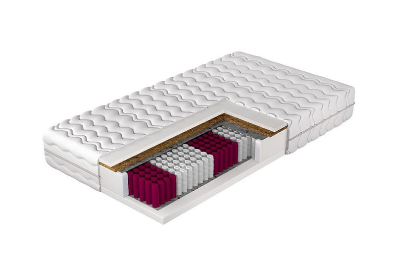 Arigna Resårmadrass 200x200 cm Vit - Möbler - Sovrum - Madrasser - Resårmadrass & resårbotten