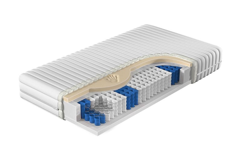 CORWEN Madrass 180x200 cm - Vit - Möbler - Sovrum - Madrasser - Resårmadrass & resårbotten