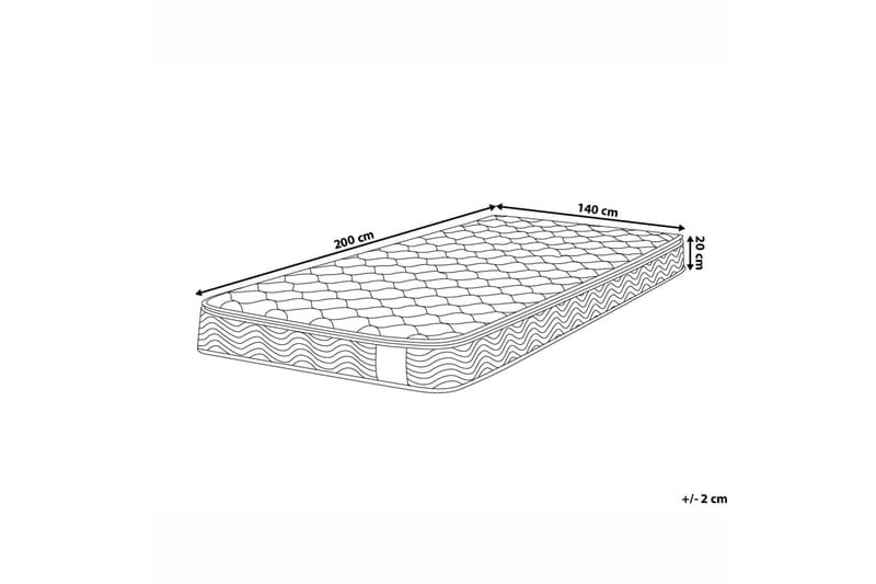 SPLENDOUR Resårmadrass 140|200 cm - Vit - Möbler - Sovrum - Madrasser - Resårmadrass & resårbotten