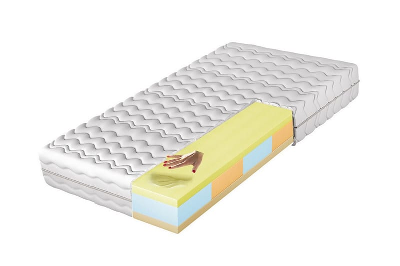 Arigna Skummadrass 100x200 cm Vit - Möbler - Sovrum - Madrasser - Skummadrasser