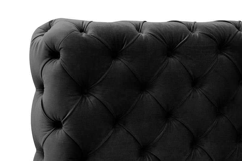 Chesterfield Komplett Sängpaket Sängram med Madrass 180x200 cm - Svart - Möbler - Sovrum - Sängar - Komplett Sängpaket