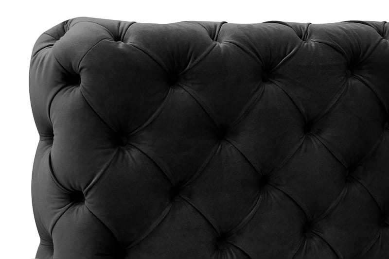 Chesterfield Sängram inkl. Madrass 120x200 cm - Svart - Möbler - Sovrum - Sängar - Komplett Sängpaket