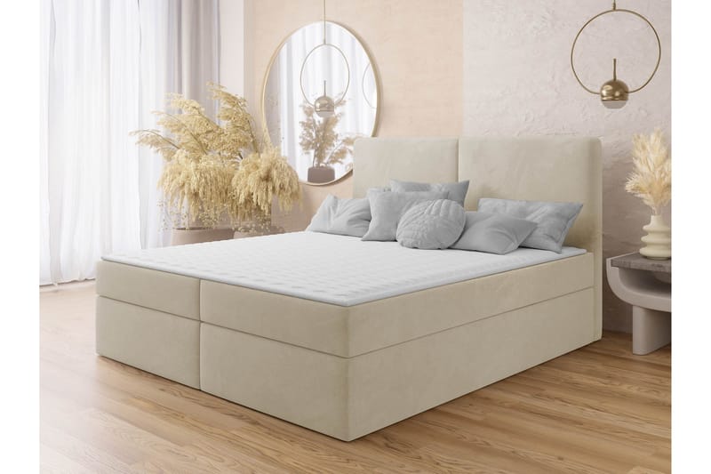 Garris Sängpaket Kontinentalsäng 140x200 cm - Beige - Möbler - Sovrum - Sängar - Komplett Sängpaket