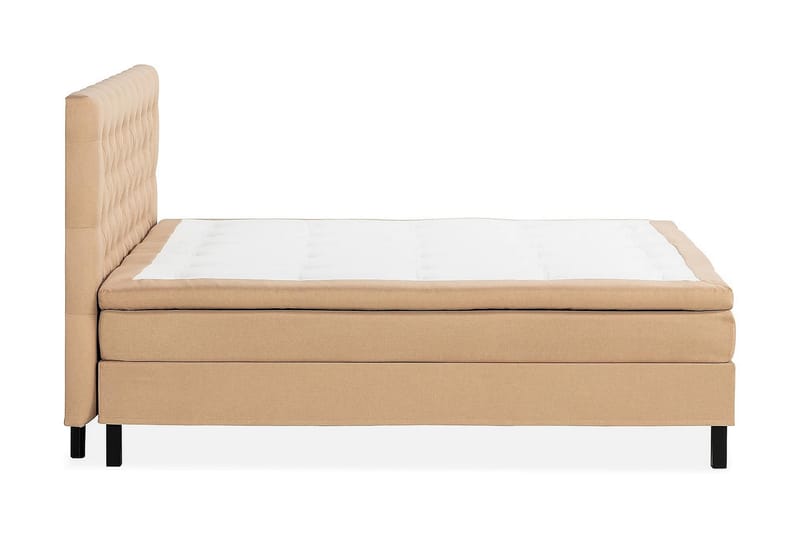 NAZAMA Kontinentalsäng 210x210 Memorymadrass Beige - Komplett Sängpaket - Kontinentalsängar