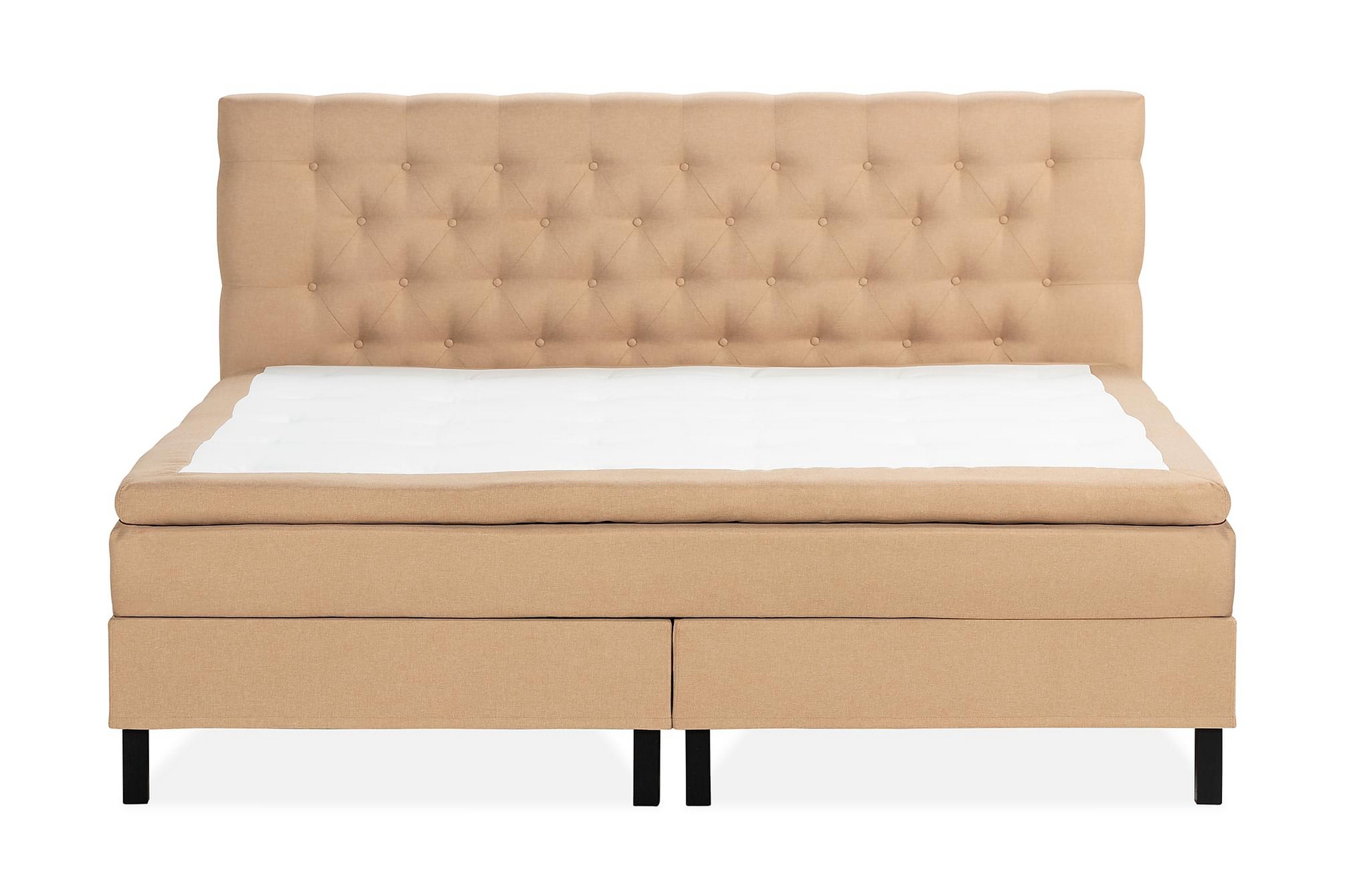 NAZAMA Sängpaket 210x210 Memorymadrass Beige - Komplett Sängpaket