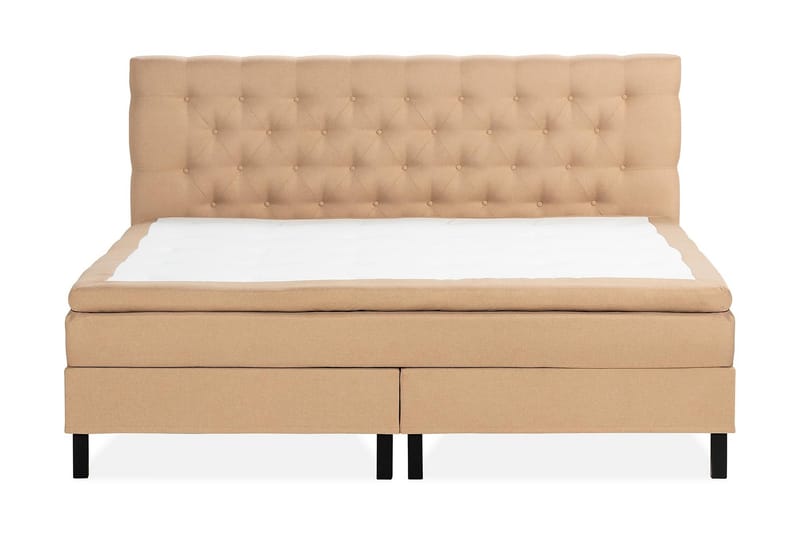 NAZAMA Sängpaket 210x210 Memorymadrass Beige - Möbler - Sovrum - Sängar - Komplett Sängpaket