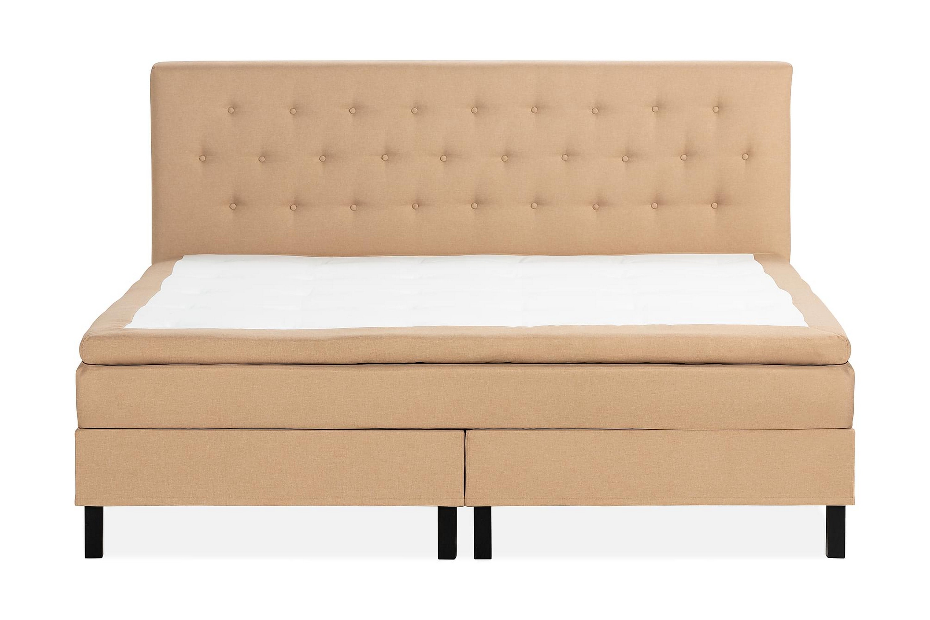 NAZAMA Sängpaket 210x210 Memorymadrass Beige - Komplett Sängpaket