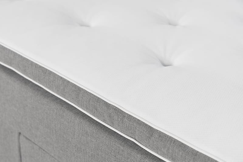 NOVELLA Familjesäng 240x210 cm Ljusgrå (+Fler val) - Komplett Sängpaket - Kontinentalsängar