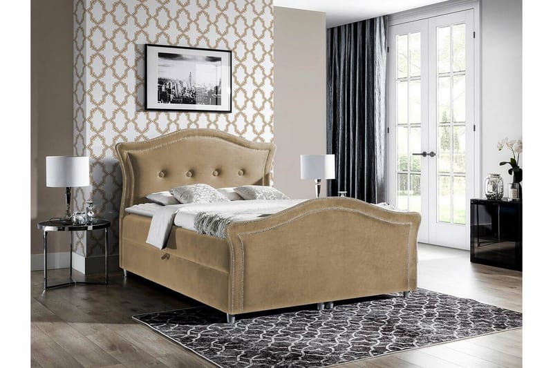 Boisdale Kontinentalsäng 120x200 cm Beige - Möbler - Sovrum - Sängar - Kontinentalsängar