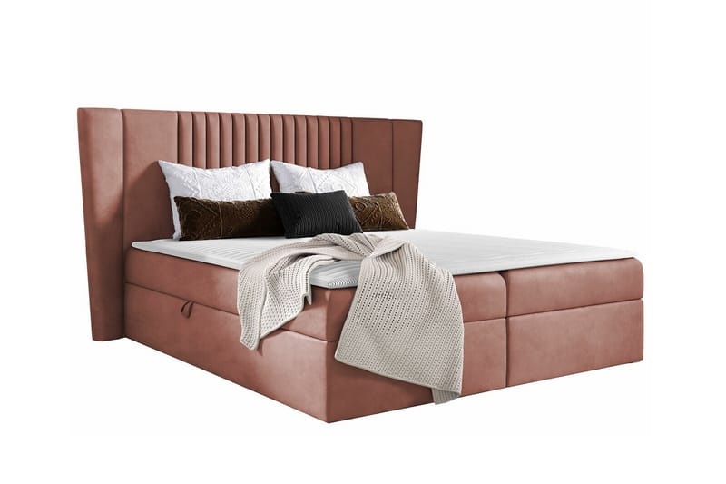 Boisdale Kontinentalsäng 120x200 cm Rosa/Beige - Möbler - Sovrum - Sängar - Kontinentalsängar