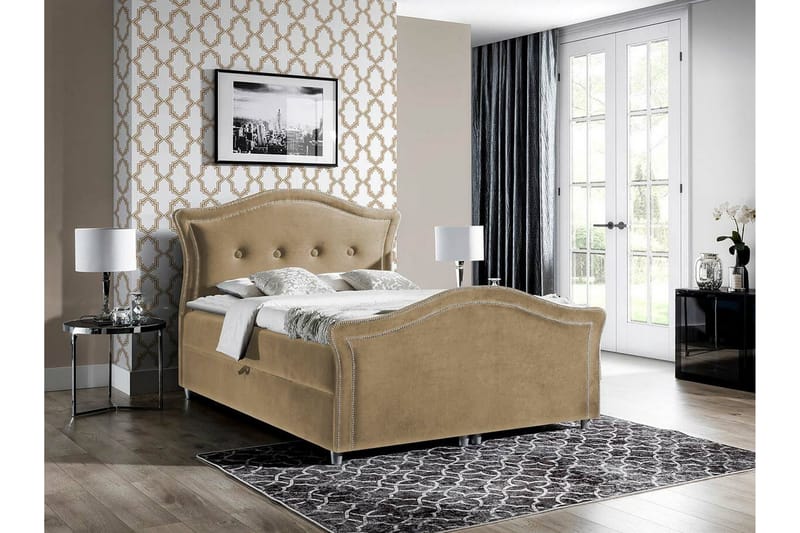 Boisdale Kontinentalsäng 140x200 cm Beige - Möbler - Sovrum - Sängar - Kontinentalsängar