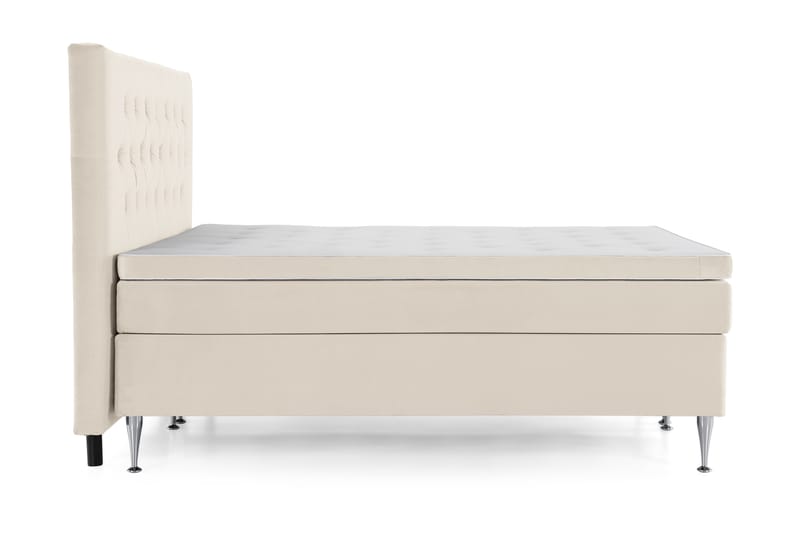 DJURSHOLM Komplett Sängpaket 180x200 Beige Sammet - Möbler - Sovrum - Sängar - Komplett Sängpaket