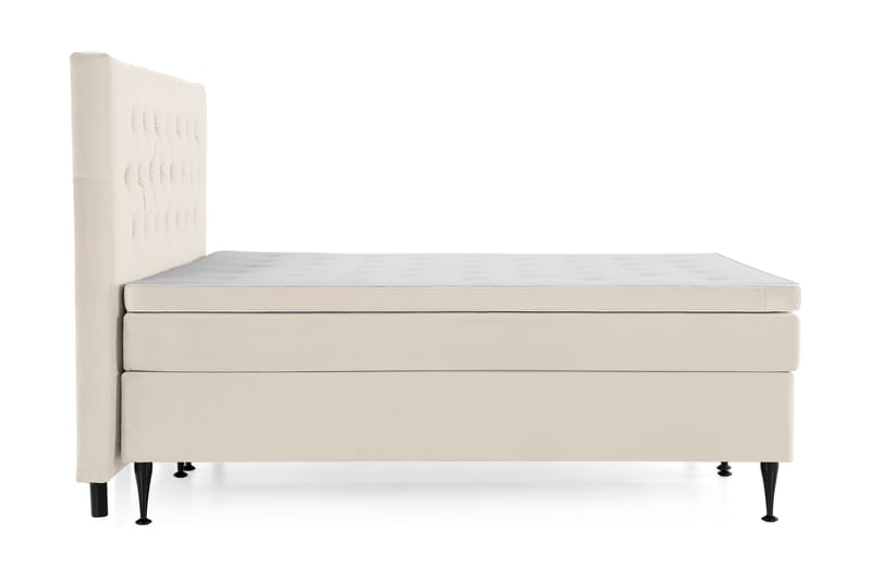 DJURSHOLM Komplett Sängpaket 180x200 Beige Sammet - Möbler - Sovrum - Sängar - Komplett Sängpaket