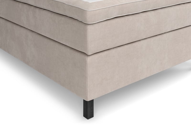 GRAND XL Sängpaket 120x200 cm Beige Sammet - Möbler - Sovrum - Sängar - Komplett Sängpaket