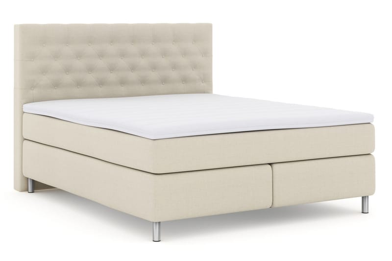 LEXI No 3 Sängpaket 180 Medium - Beige/Metall - Möbler - Sovrum - Sängar - Komplett Sängpaket