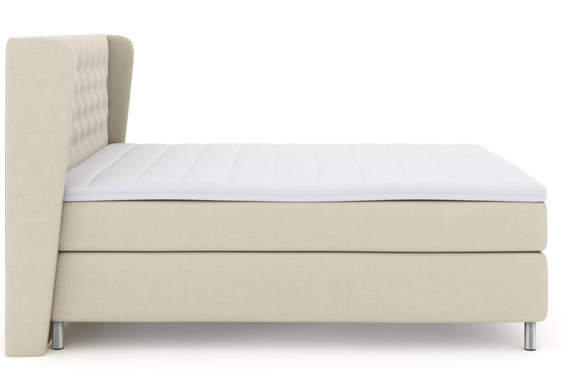 LEXI No 3 Sängpaket 210x210 Fast/Medium - Beige/Metall - Möbler - Sovrum - Sängar - Komplett Sängpaket