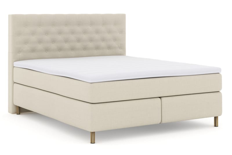 LEXI No 3 Sängpaket 210x210 Medium - Beige/Koppar - Möbler - Sovrum - Sängar - Komplett Sängpaket