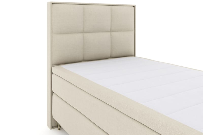 LEXI No 4 Sängpaket 120 Medium - Beige/Metall V-form - Möbler - Sovrum - Sängar - Komplett Sängpaket