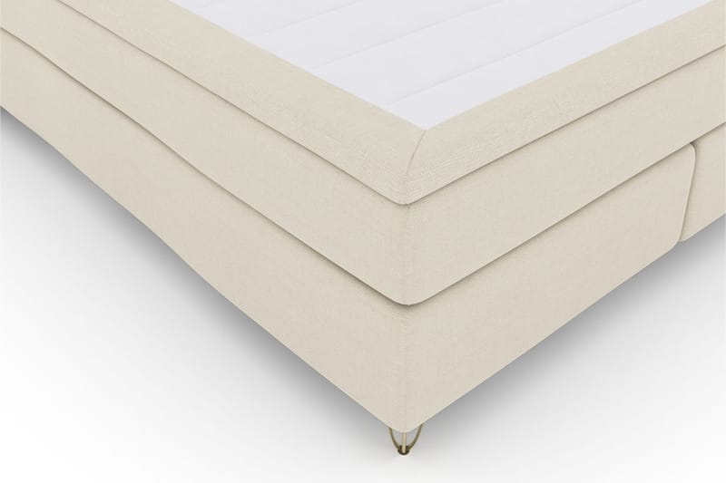 LEXI No 5 Sängpaket 210x210 Fast Latex - Beige/Metall V-form - Möbler - Sovrum - Sängar - Komplett Sängpaket