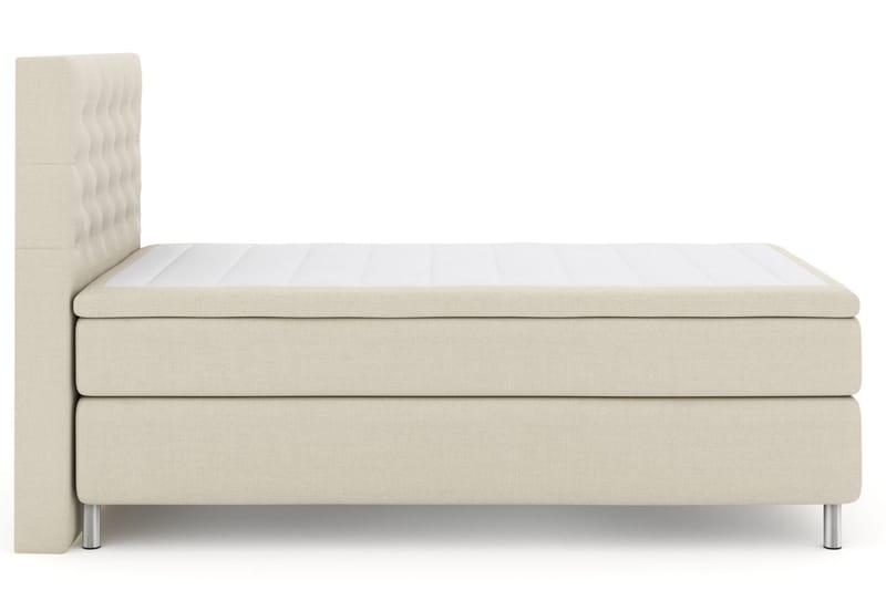 LEXI No 6 Kontinentalsäng 120 F Memory/Pocket Beige/Metall - Möbler - Sovrum - Sängar - Kontinentalsängar