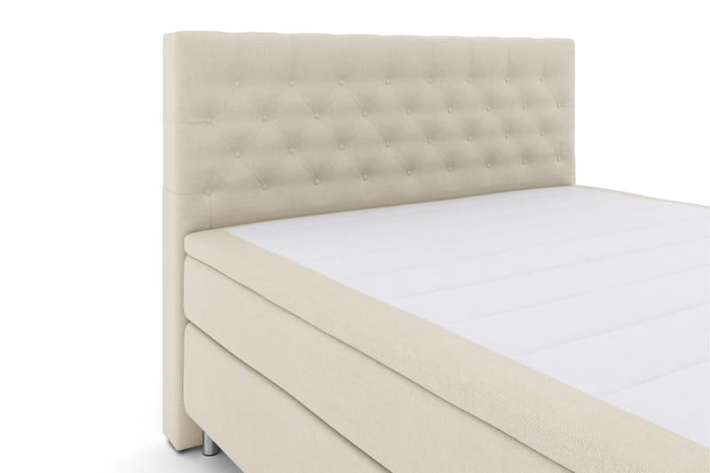 LEXI No 6 Kontinentalsäng 180 F/M Memory/Pocket Beige/Metall - Möbler - Sovrum - Sängar - Kontinentalsängar