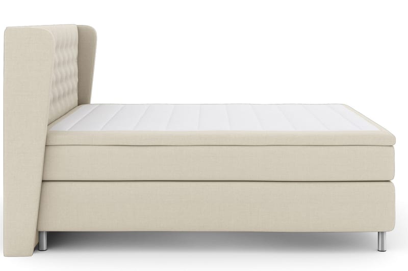 LEXI No 6 Sängpaket 210x210 Fast/Medium Watergel - Beige/Metall - Möbler - Sovrum - Sängar - Komplett Sängpaket