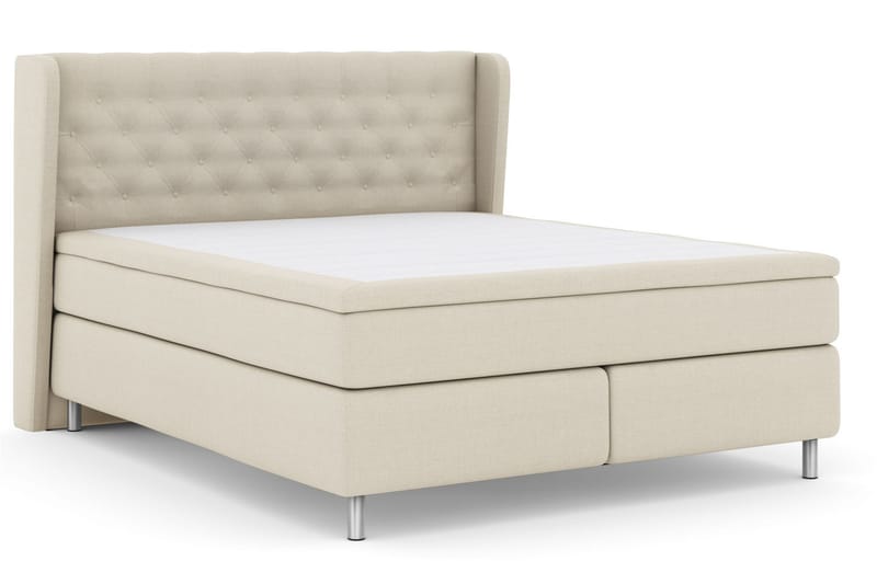 LEXI No 6 Sängpaket 210x210 Fast/Medium Watergel - Beige/Metall - Möbler - Sovrum - Sängar - Komplett Sängpaket