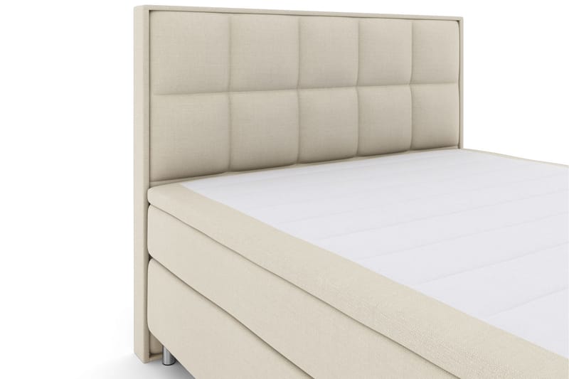 LEXI No 6 Sängpaket 210x210 Medium Latex/Memory - Beige/Metall - Möbler - Sovrum - Sängar - Komplett Sängpaket