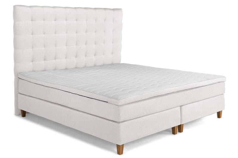 PEARL Lyx Sängpaket Kontinentalsäng 210x210 Beige - Möbler - Sovrum - Sängar - Komplett Sängpaket