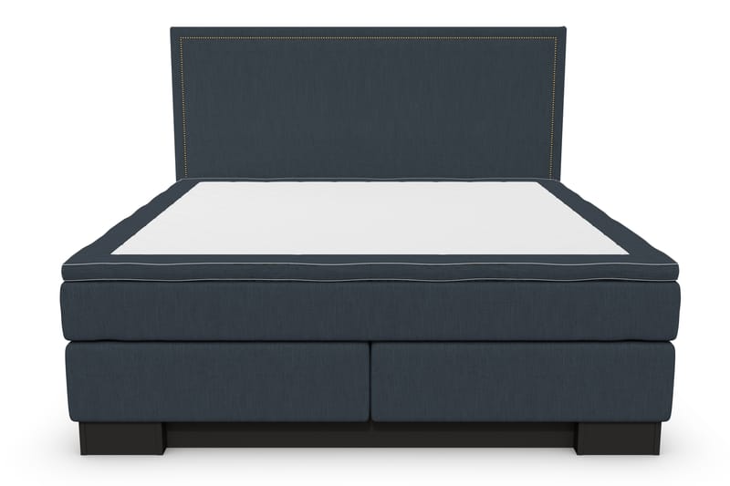 SINNEBO Sängpaket 160x200 SURI Sänggavel Rak Mörkblå - Komplett Sängpaket - Kontinentalsängar