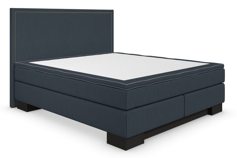 SINNEBO Sängpaket 160x200 SURI Sänggavel Rak Mörkblå - Komplett Sängpaket - Kontinentalsängar