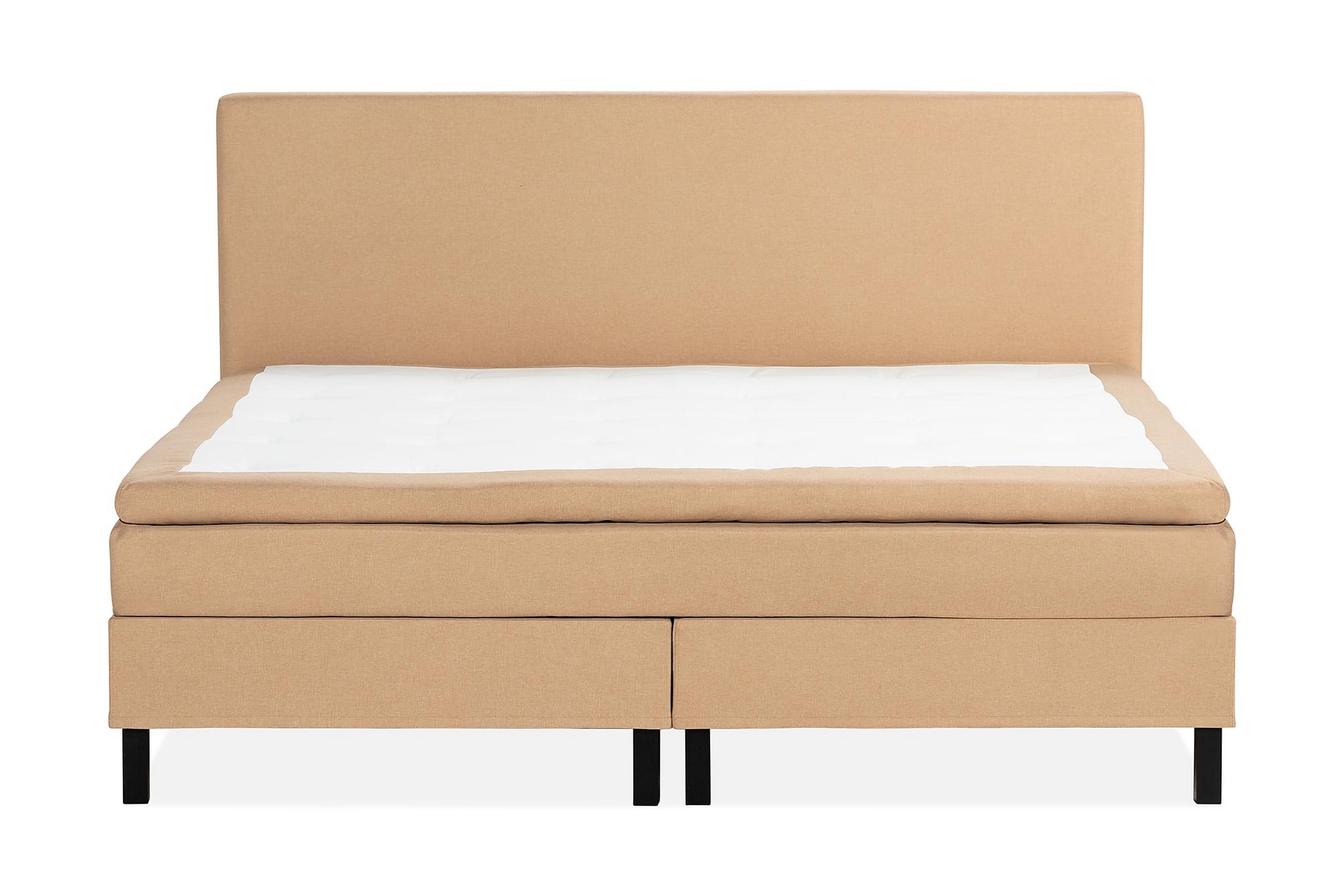 NAZAMA Kontinentalsäng 210×210 Skummadrass Beige –