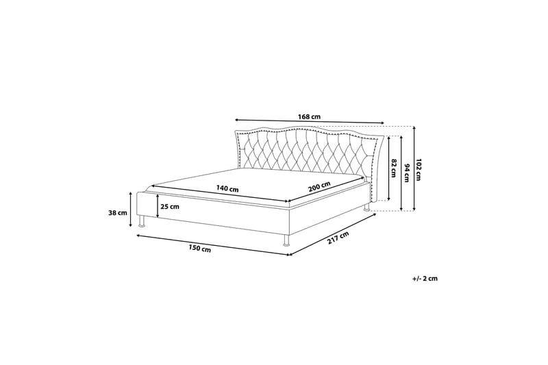 METZ Dubbelsäng 140|200 cm - Möbler - Sovrum - Sängar - Ramsäng