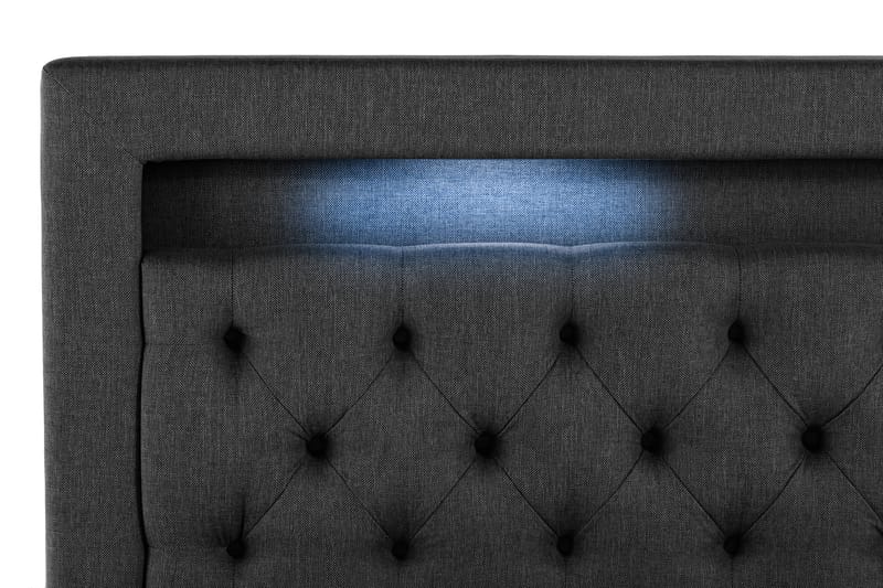 ALTAMURA Förvaringssäng med LED-belysning 180x200 - Enkelsängar - Sängar med förvaring - Dubbelsängar