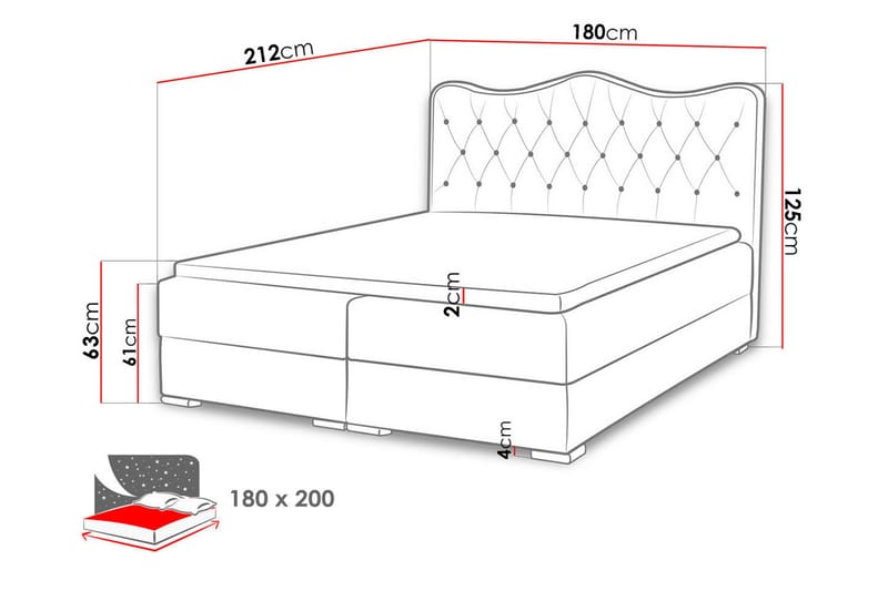 Sultan Sängpaket Kontinentalsäng 180x200 cm - Svart - Möbler - Sovrum - Sängar - Komplett Sängpaket