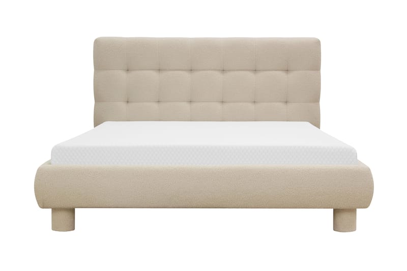 Teddy Komplett Sängpaket Sängram med Madrass 120x200 cm - Beige - Möbler - Sovrum - Sängar - Komplett Sängpaket