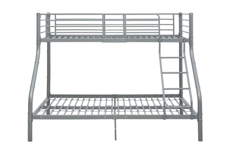 Våningssäng grå metall 140x200/90x200 cm - Grå - Möbler - Sovrum - Sängar - Våningssängar & loftsängar