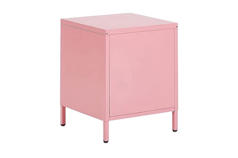 KASUNGU Sängbord 43 cm Stål/Rosa - Möbler - Sovrum - Sängbord