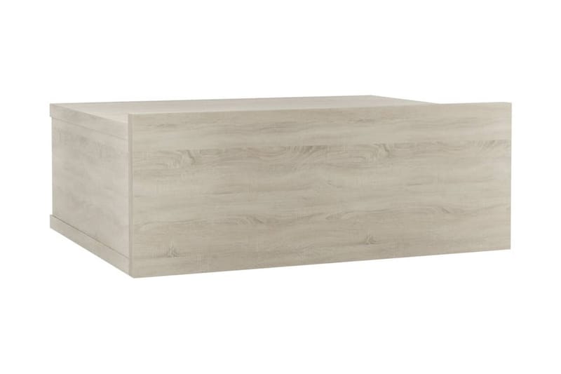 Svävande sängbord 2 st sonoma-ek 40x30x15 cm spånskiva - Brun - Möbler - Sovrum - Sängbord