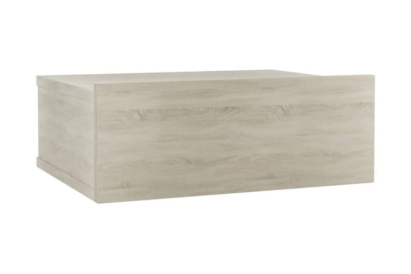 Svävande sängbord sonoma-ek 40x30x15 cm spånskiva - Brun - Möbler - Sovrum - Sängbord