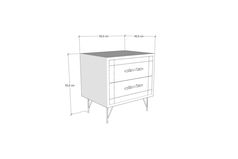 WEIWARD Sängbord 50 cm Ek - Möbler - Sovrum - Sängbord