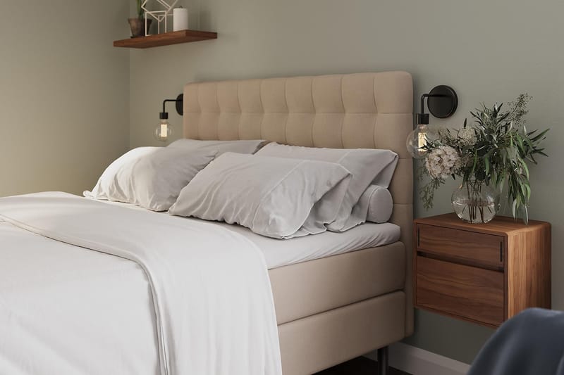 Wega Sänggavel 210 cm Beige - Sänggavlar