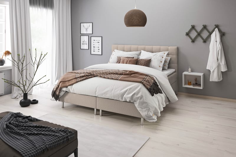 WEYBURN Sänggavel 120 cm Beige - Möbler - Sovrum - Sänggavlar